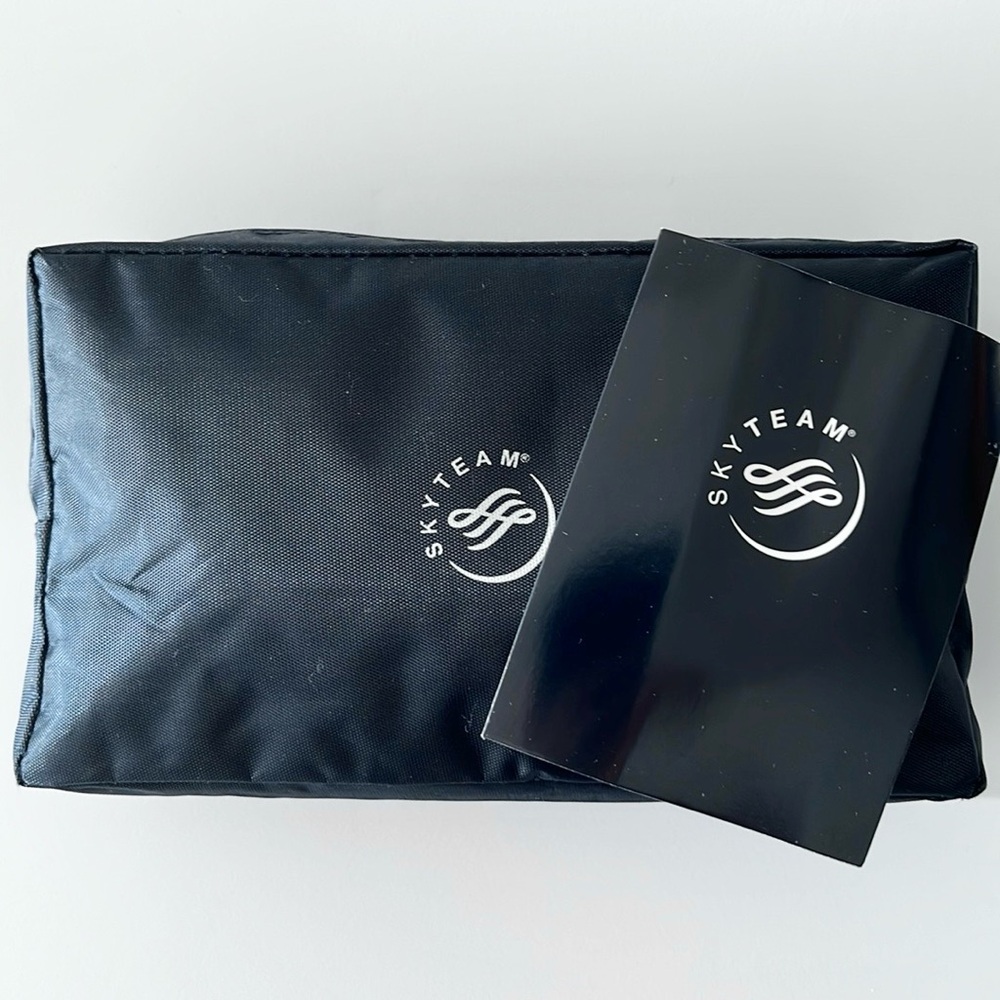 Unused Skyteam flight amenity bag